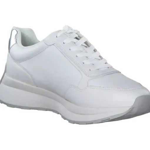 Tamaris 23737-42, Schnürschuhe, Damen, WHITE