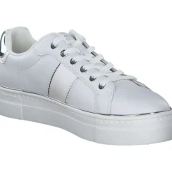 Tamaris 23724, Schnürschuhe, Damen, Weiß (White/Silver)