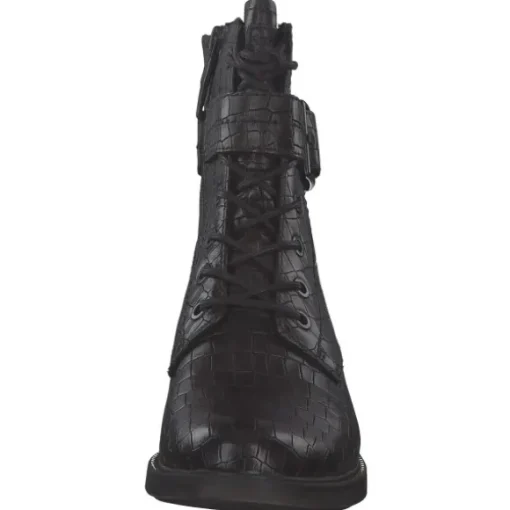 Tamaris 25217, Schnürstiefeletten, Damen, Schwarz