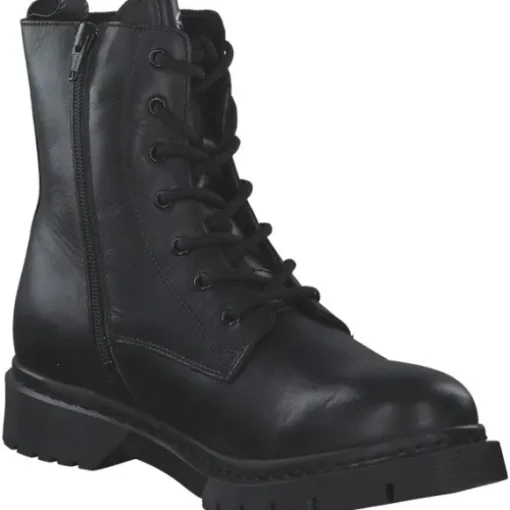 Tamaris 25269, Schnürstiefeletten, Damen, Schwarz