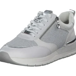 Tamaris 23732, Sneakers Low, Damen, WHT/SILVER COM