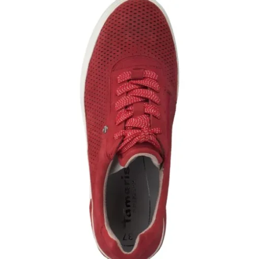 Tamaris 23726, Sneakers Low, Damen, Rot