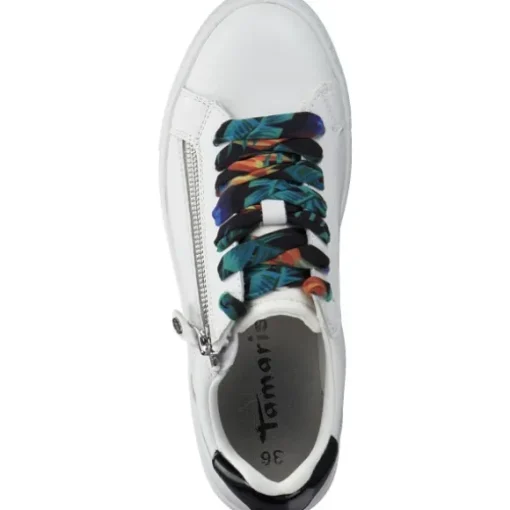 Tamaris 23312, Sneakers Low, Damen, white