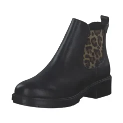 Tamaris 25009-43, Stiefeletten, Damen, black/leopard