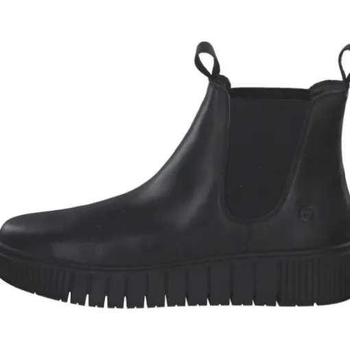 Tamaris 1-25403-43/003, Stiefeletten, Damen, BLACK LEATHER