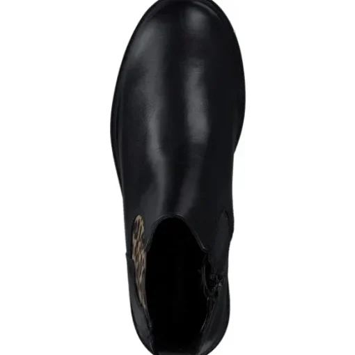 Tamaris 25009-43, Stiefeletten, Damen, black/leopard