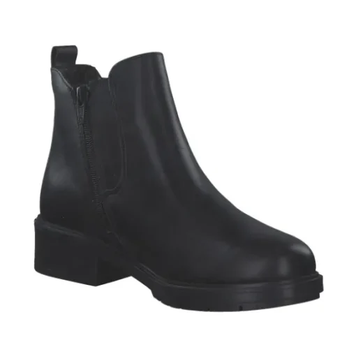 Tamaris 25009-43, Stiefeletten, Damen, black/leopard