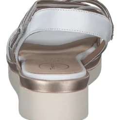 Tamaris Comfort 88707, Keilsandaletten, Damen, Weiß (White/Rosegold)