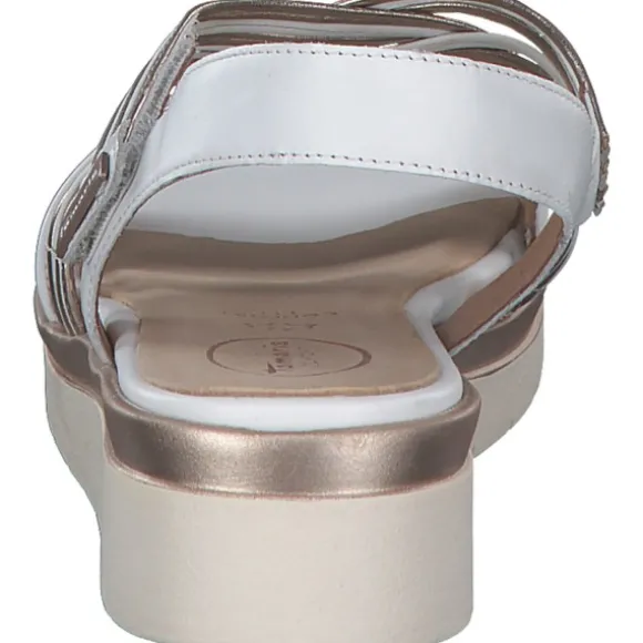 Tamaris Comfort 88707, Keilsandaletten, Damen, Weiß (White/Rosegold)