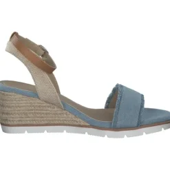 Tom Tailor 5390040017, Plateau-Sandaletten, Damen, sky