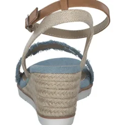 Tom Tailor 5390040017, Plateau-Sandaletten, Damen, sky