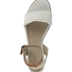 Tom Tailor 5390040017, Plateau-Sandaletten, Damen, Beige