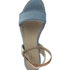 Tom Tailor 5390040017, Plateau-Sandaletten, Damen, sky