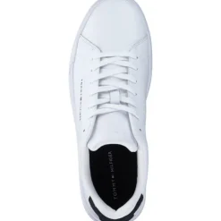 Tommy Hilfiger FM0FM052970LE TH COURT LEATHER GRAIN ESS, Klassische- & Business Schuhe, Herren, Whit