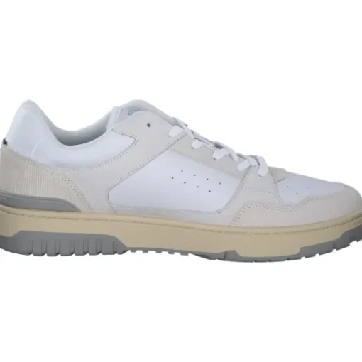 Tommy Hilfiger FM0FM05215YBS TH BASKET STREET LTH, Klassische- & Business Schuhe, Herren, Weiß (Whit