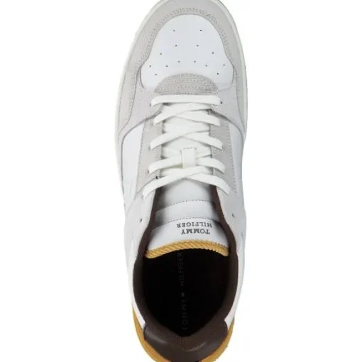 Tommy Hilfiger FM0FM05215ZE1 TH BASKET STREET LTH, Klassische- & Business Schuhe, Herren, City Yello
