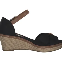 Tommy Hilfiger FW0FW00906, Keilsandaletten, Damen, Schwarz