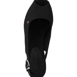 Tommy Hilfiger FW0FW04788, Keilsandaletten, Damen, Schwarz (Black)