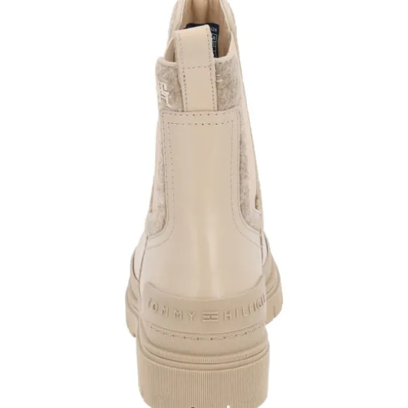 Tommy Hilfiger FW0FW07655, Stiefeletten, Damen, Weiß/Merinop