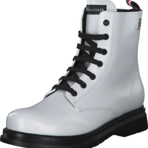 Tommy Hilfiger T4A5-32411, Schnürstiefeletten, Kinder, white