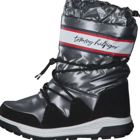 Tommy Hilfiger T3A6-32436, Winterstiefeletten, Kinder, dark silver