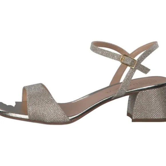 Unisa Kirk, Plateau-Sandaletten, Damen, platino