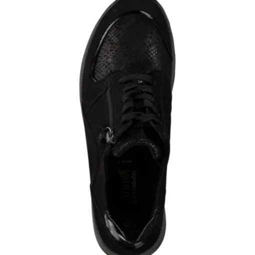 Waldläufer Hiroko Soft H64007, Sneakers Low, Damen, Schwarz (Silver)