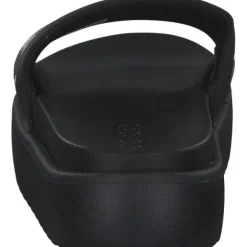 Adidas Adilette Platform, Badeschuhe, Damen, BLACK