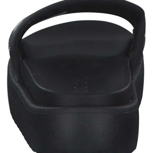 Adidas Adilette Platform, Badeschuhe, Damen, BLACK