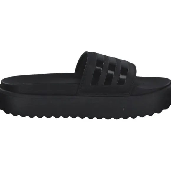 Adidas Adilette Platform, Badeschuhe, Damen, BLACK