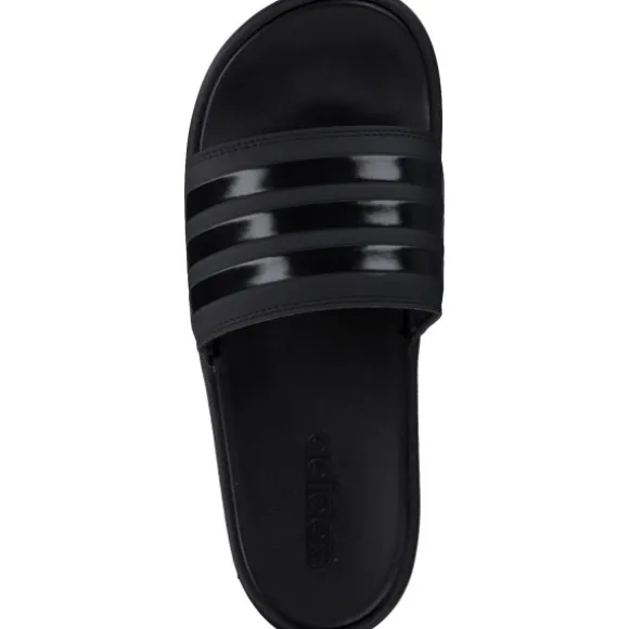 Adidas Adilette Platform, Badeschuhe, Damen, BLACK