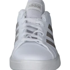 Adidas Core Grand Court Base 2 W, Sneakers Low, Damen, weiß / gold