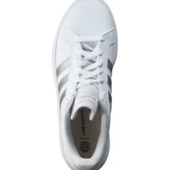Adidas Core Grand Court Base 2 W, Sneakers Low, Damen, weiß / gold