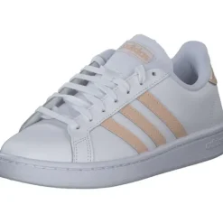 Adidas Core Grand Court, Sneakers Low, Damen, weiß lachs