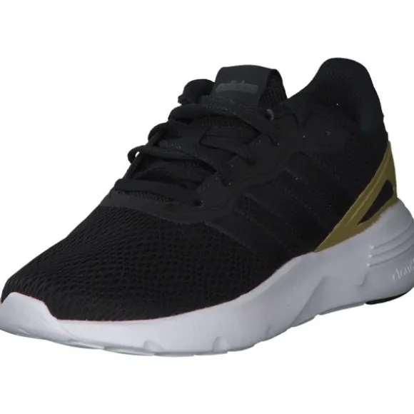 Adidas Core Nebzed W, Sneakers Low, Damen, black/black/gold met