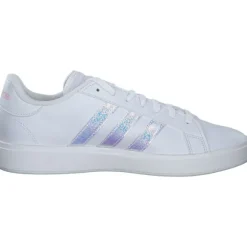 Adidas Grand Court Base 2.0 W, Schnürschuhe, Damen, white/white/clear pink