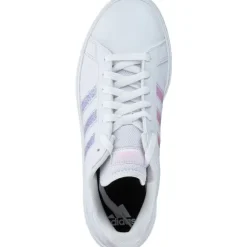 Adidas Grand Court Base 2.0 W, Schnürschuhe, Damen, white/white/clear pink