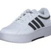adidas IG6115 Hoops 3.0 Bold, Schnürschuhe, Damen, white/black