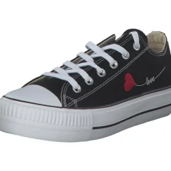 British Knights Kaya Low B49, Sneakers Low, Damen, black love heart