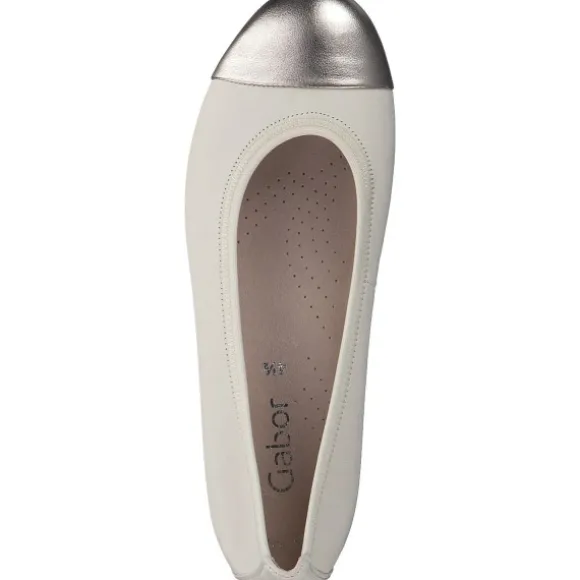 Gabor 64.126, Ballerinas, Damen, Weiß