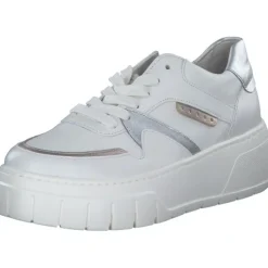 Gabor 63.223, Schnürschuhe, Damen, latte/puder/silber