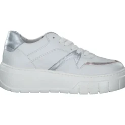 Gabor 63.223, Schnürschuhe, Damen, latte/puder/silber