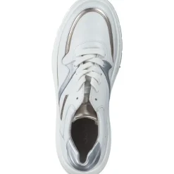 Gabor 63.223, Schnürschuhe, Damen, latte/puder/silber