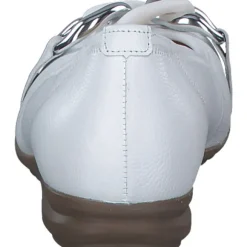Gabor Comfort 42.625, Ballerinas, Damen, weiss (uni+silber)