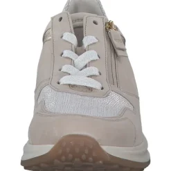 Gabor Comfort 46.428, Schnürschuhe, Damen, bianco/oro/oak k.