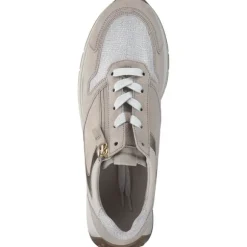 Gabor Comfort 46.428, Schnürschuhe, Damen, bianco/oro/oak k.