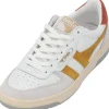 Gola Hawk CLB336, Schnürschuhe, Damen, white/sun/orange spice/grey