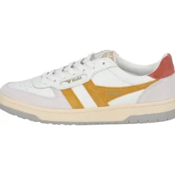 Gola Hawk CLB336, Schnürschuhe, Damen, white/sun/orange spice/grey