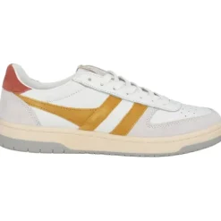 Gola Hawk CLB336, Schnürschuhe, Damen, white/sun/orange spice/grey