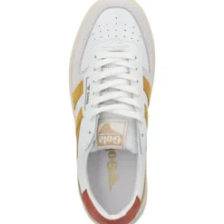 Gola Hawk CLB336, Schnürschuhe, Damen, white/sun/orange spice/grey